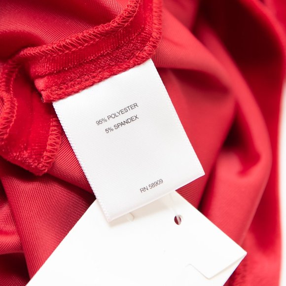 A Loves A Velvet Dress Fit & Flare Long Bell Sleeve Mini Red Size Small New - Picture 6 of 8